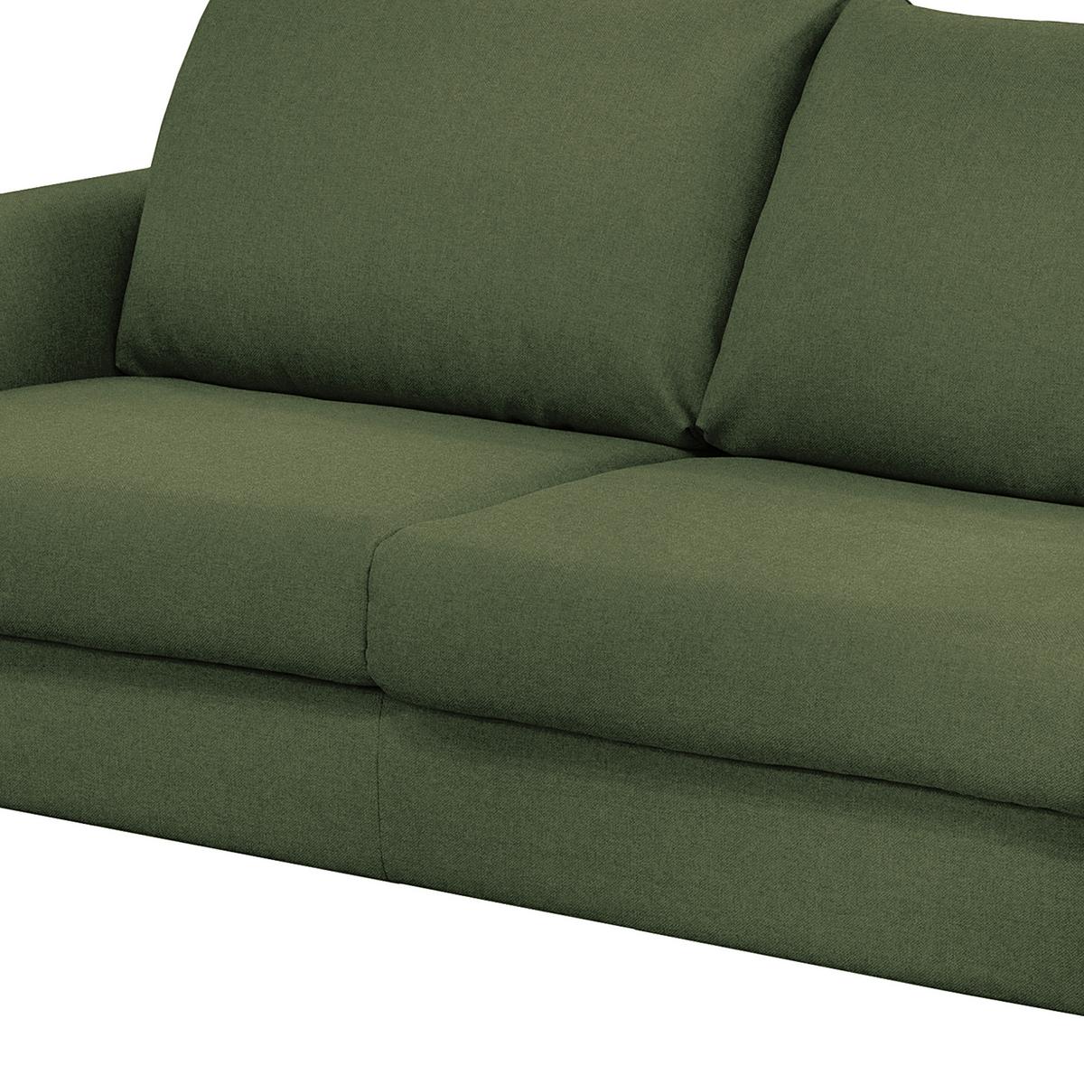 Schlafsofa Winter Dunkelgrün B: 195 cm - Dunkelgrün/Buchefarben, Design, Textil (195/90/102cm) - Livetastic