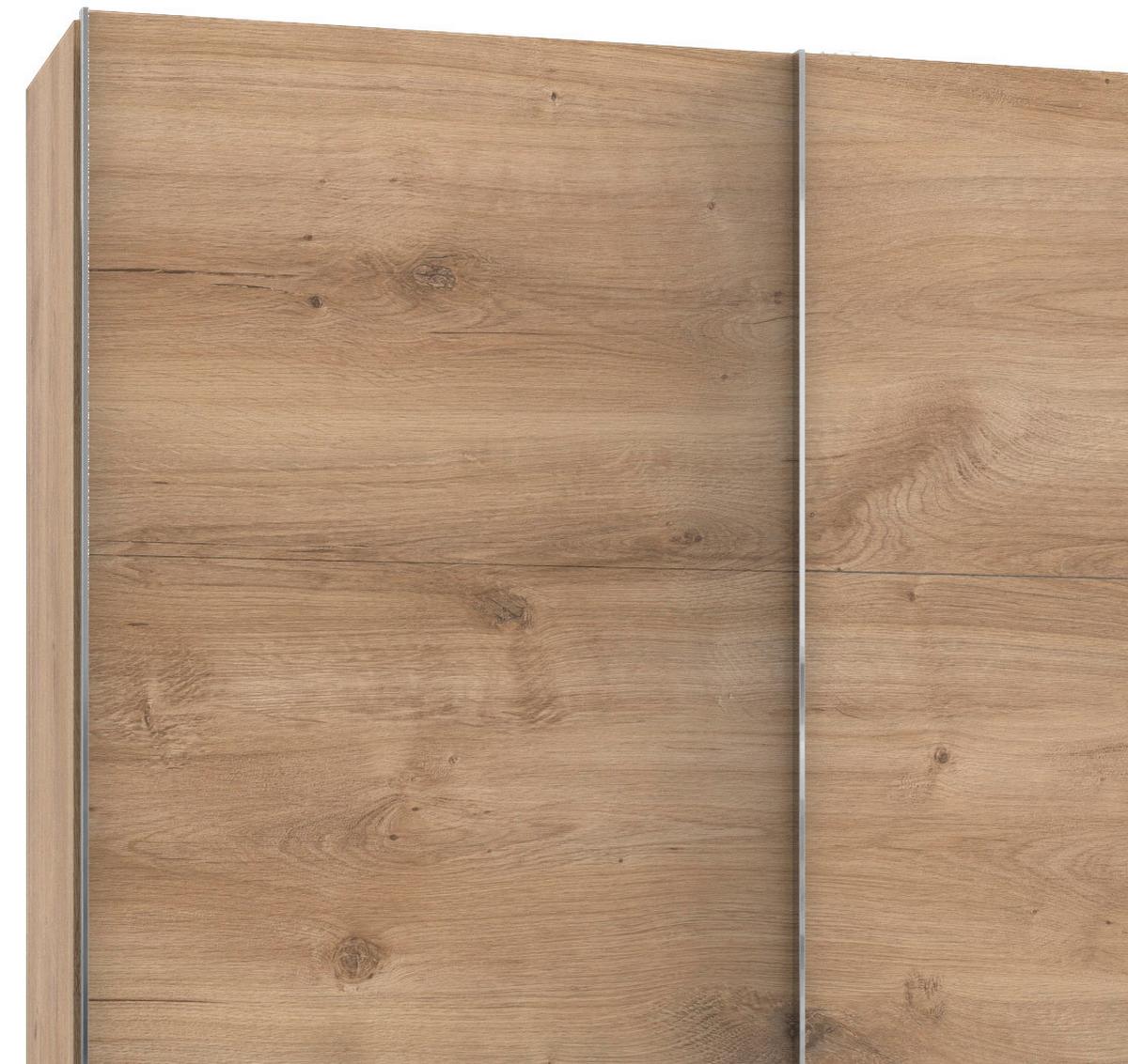Schwebetürenschrank Mit Laden 350cm Level 36a, Eiche - Eichefarben, Basics, Holzwerkstoff (350,00/216,00/65,00cm) - MID.YOU