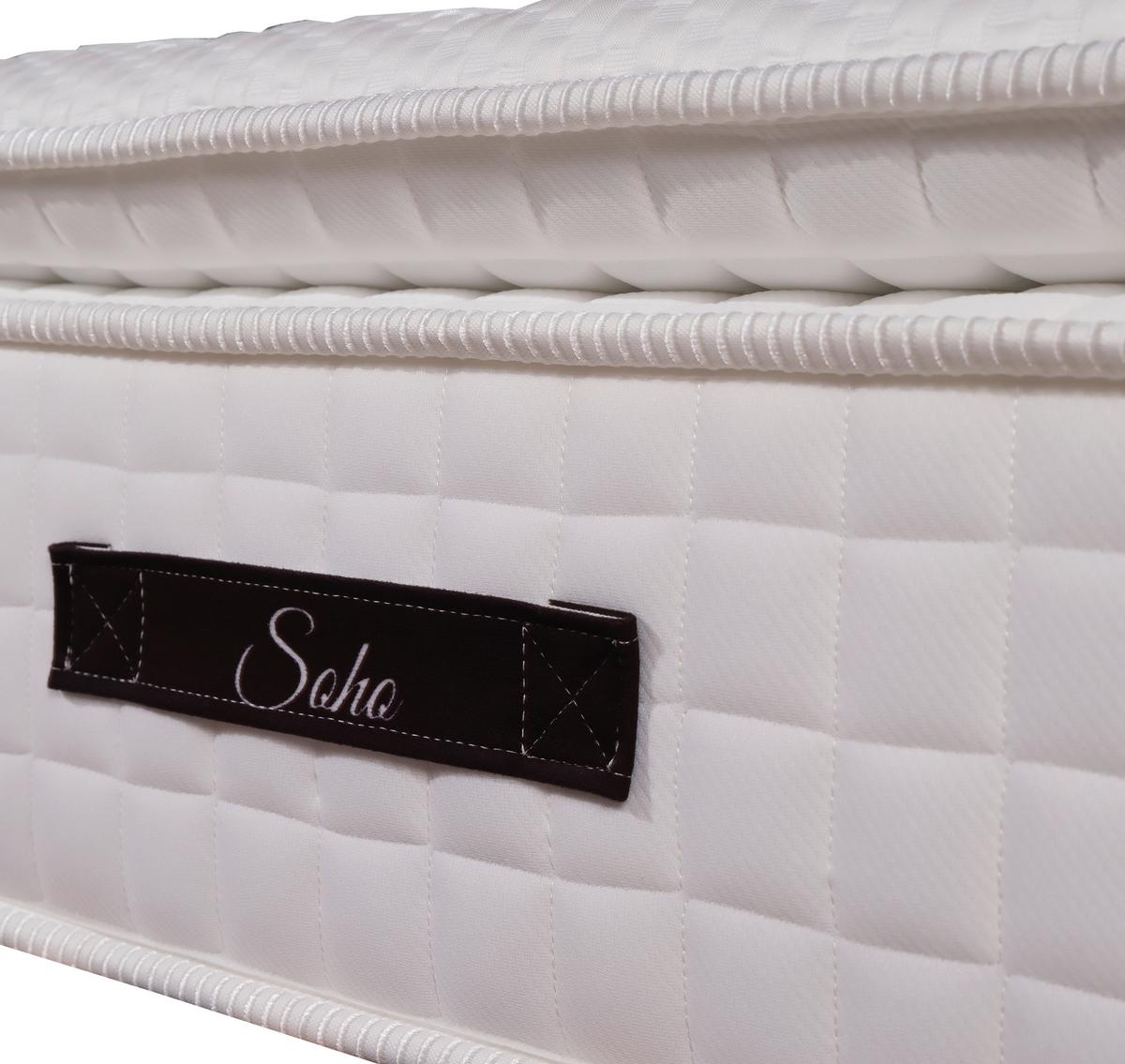 Taschenfederkernmatratze Soho 120x200 Cm H3 H: 32 Cm - Weiß, Basics, Textil (120/200cm) - Livetastic