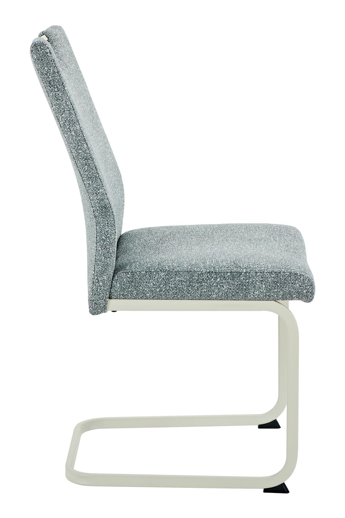 SCHWINGSTUHL-SET TIVOLI S 4ER-SET - Creme/Mintgrün, MODERN, Textil/Metall (45/98/59cm) - P & B