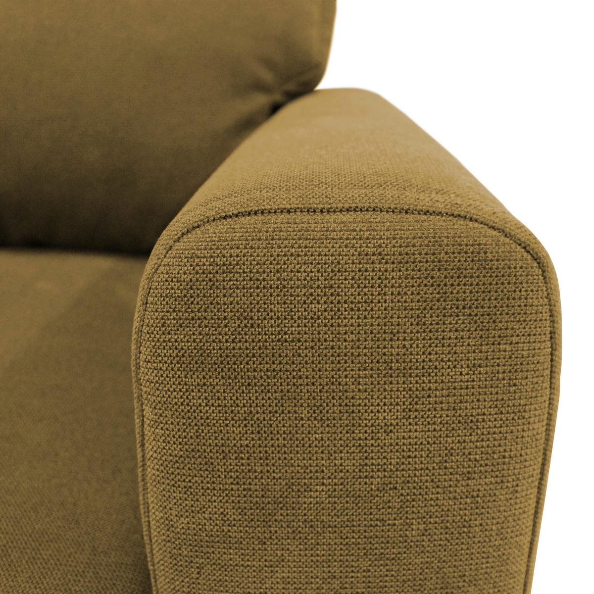 Ecksofa Prince Gelb S: 163x240 cm - Gelb/Schwarz, Design, Textil (163/240cm) - MID.YOU