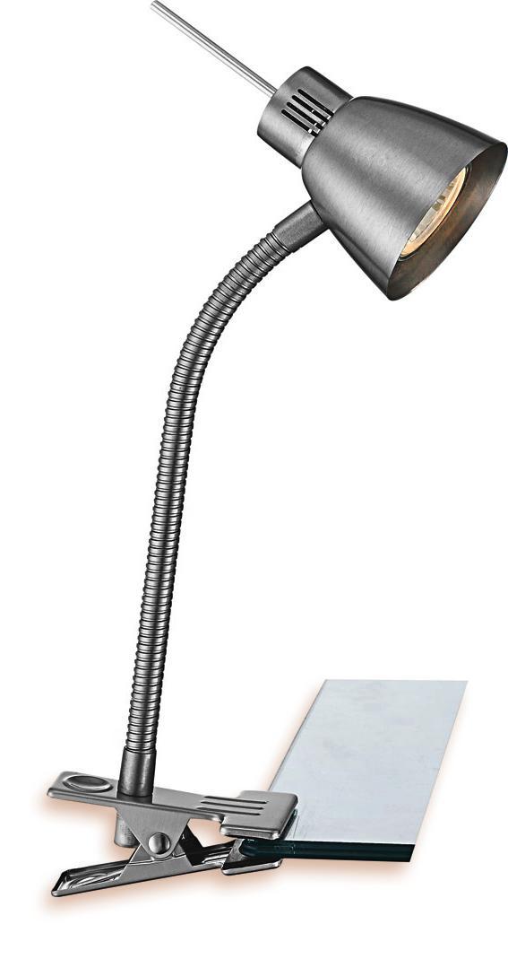 Csiptetős Lámpa Djana - Nikkel, konvencionális, Fém (24/37,5cm) - Ombra