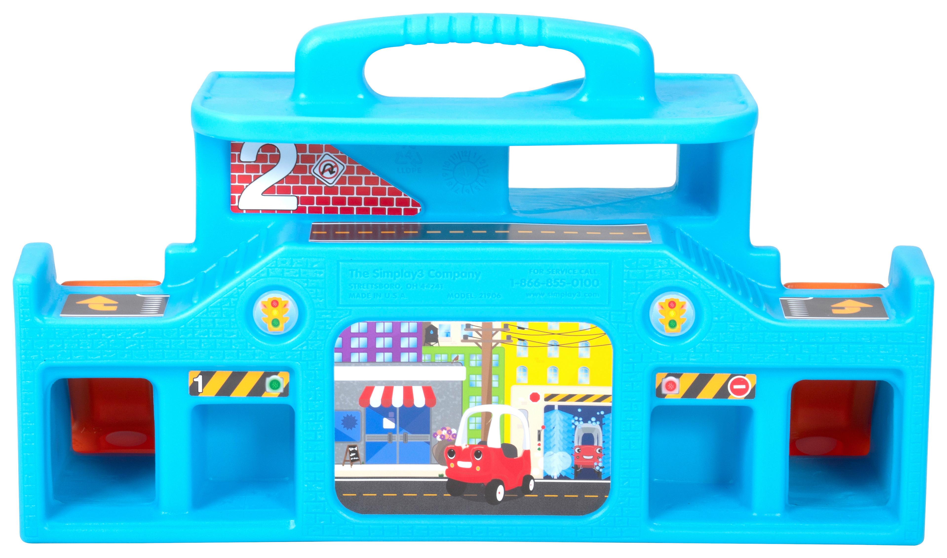 Autogarage Simplay 3 Ab 1,5 Jahren Tragbar - Multicolor, Basics, Kunststoff (64,5/23,8/38,1cm)