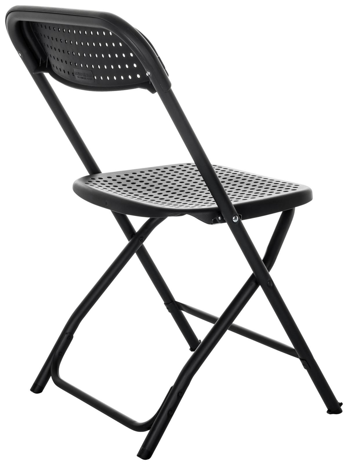 Klappstuhl Tudela Xxl Pro - Schwarz, Basics, Kunststoff (51/80/52cm) - MID.YOU