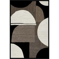Obraz na plátně LOTTA, 60x90cm - černá/hnědá, Moderní, kompozitní dřevo/textil (60/90cm) - Premium Living