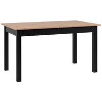 Esstisch Ausziehbar Coburg 120-160x70x76,5 Cm Schwarz - Schwarz/Eiche Artisan, Basics, Holzwerkstoff (120/70/76,5cm) - MID.YOU
