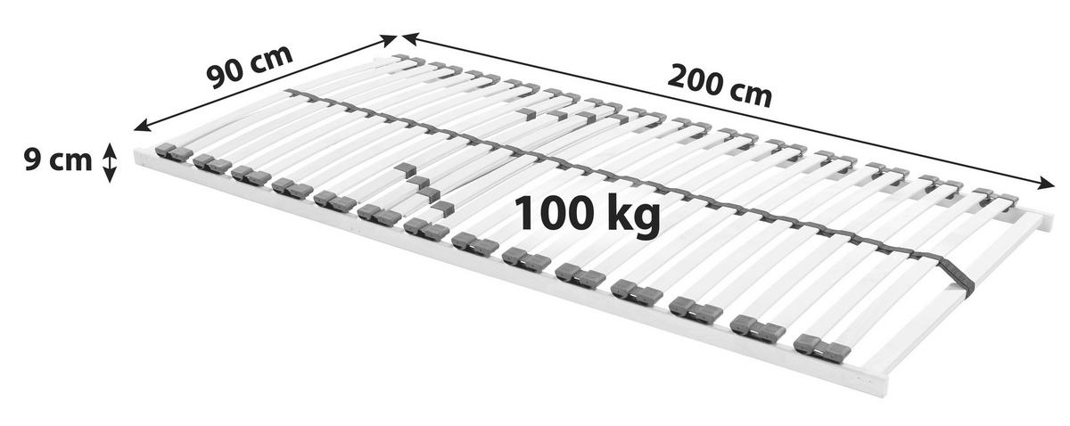 Rošt Primatex 220 90/200cm,bez polohování - dřevo (90/200cm) - Based