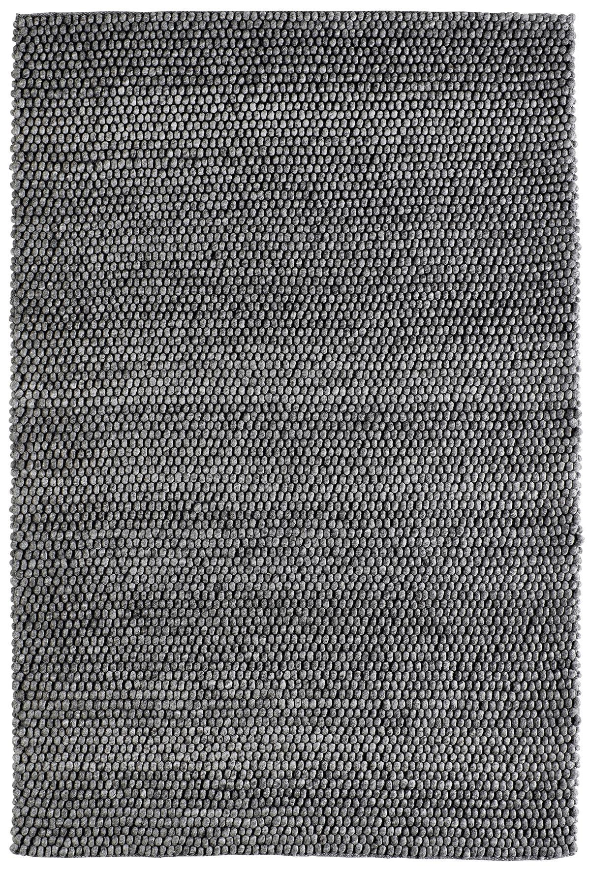Handwebteppich My Loft - Graphitfarben, KONVENTIONELL, Textil (120/170cm) - Obsession