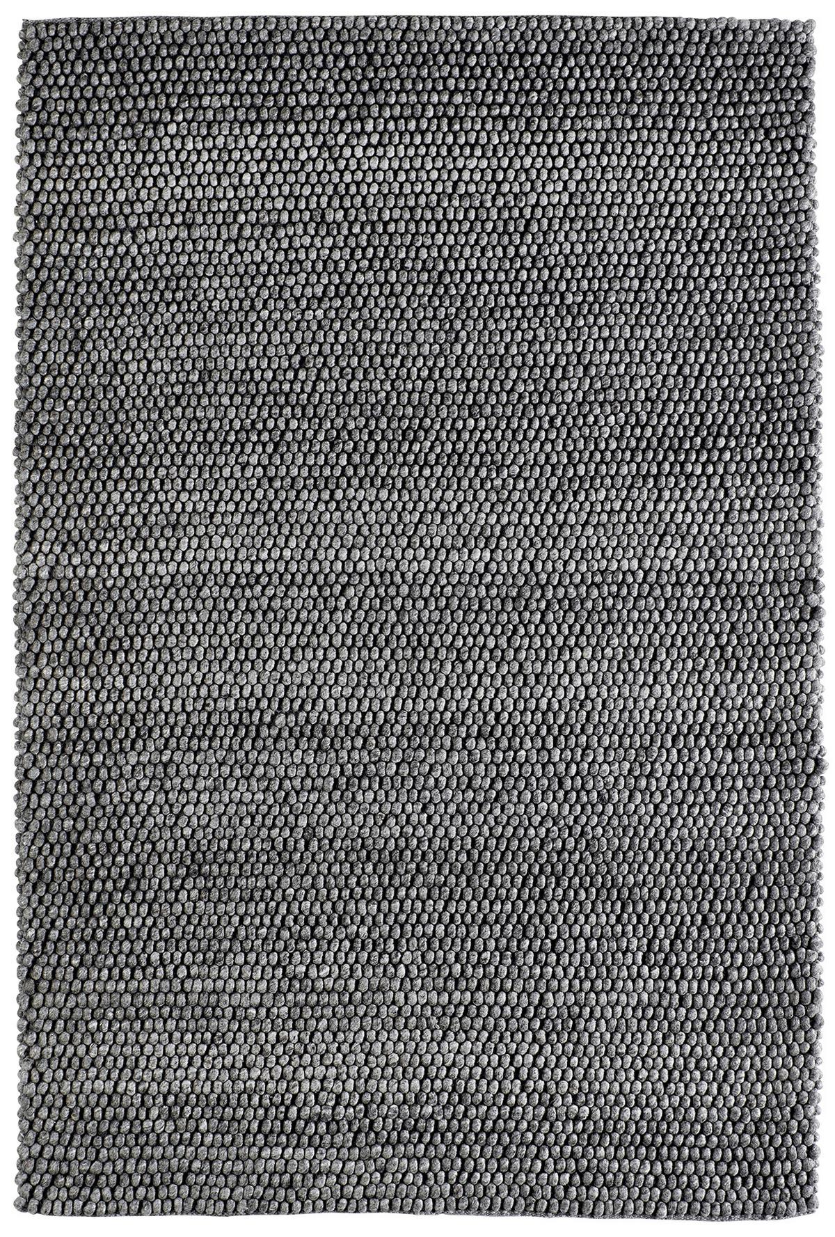 Handwebteppich My Loft - Graphitfarben, KONVENTIONELL, Textil (120/170cm) - Obsession