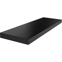 NÁSTENNÁ POLICA GIGA - čierna, Modern, kompozitné drevo (80/3,8cm)