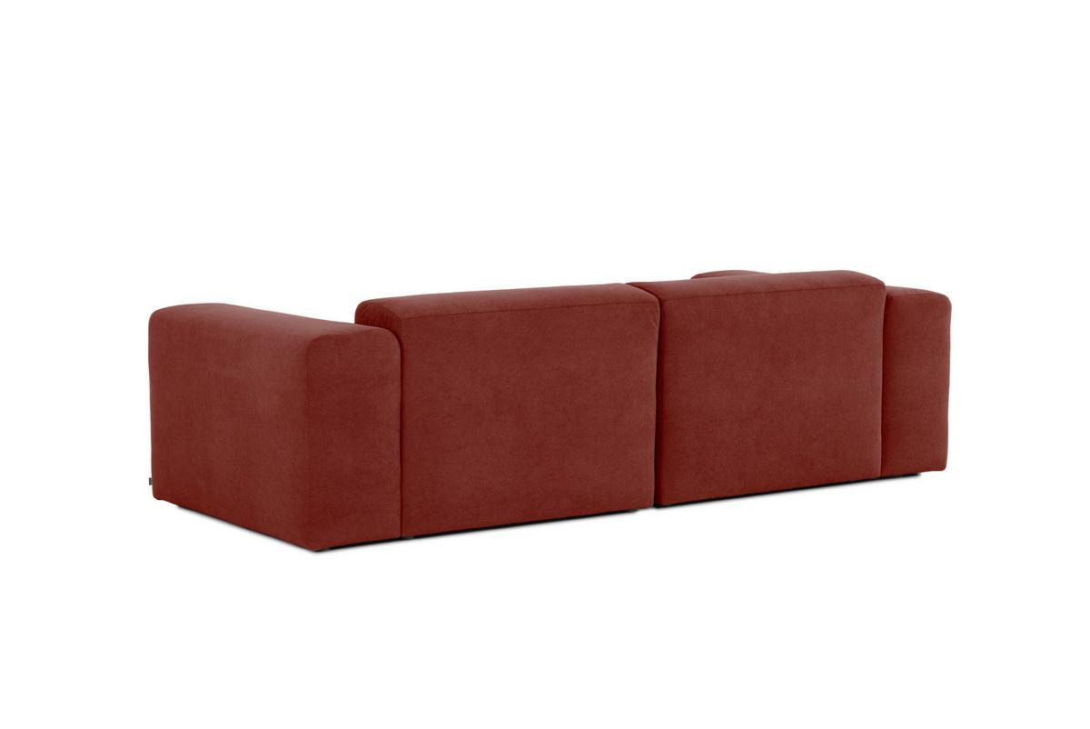 3-Sitzer-Sofa Manne Rostfarben B: 266 cm - Rostfarben/Schwarz, Design, Textil (266/76/116cm) - MID.YOU