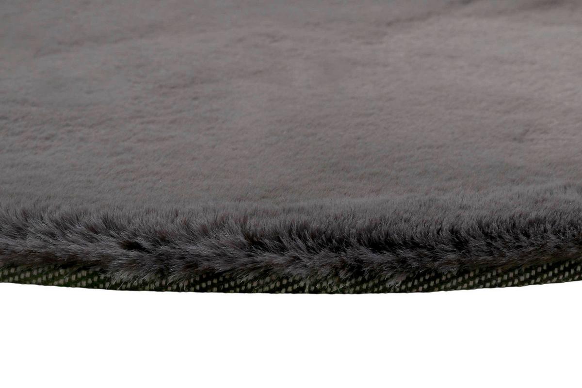 Hochflorteppich Anthrazit, Ø: Ca. 100 Cm - Anthrazit, KONVENTIONELL, Textil (100/100cm) - Esprit