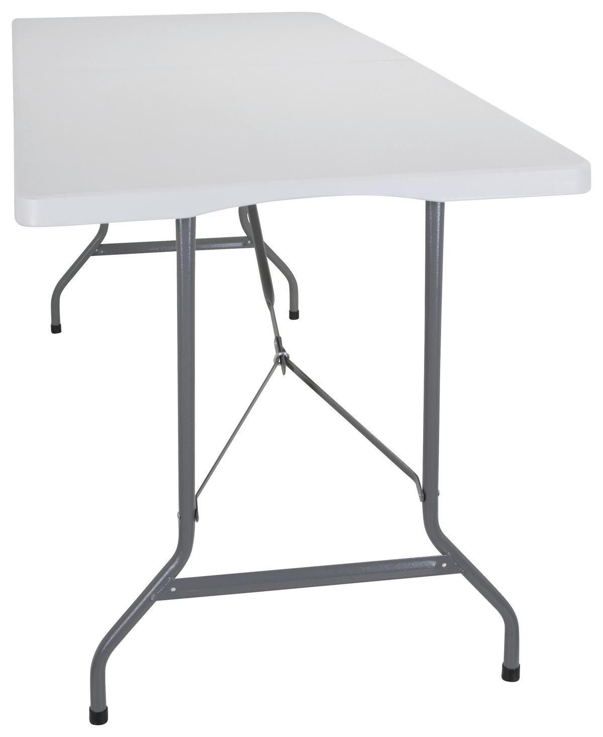 Schreibtisch Easy Up Multi II Weiß - Silberfarben/Weiß, MODERN, Kunststoff/Metall (70/152/74cm) - MID.YOU