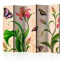 Paravent Multicolor B: 225 cm - Multicolor, Basics, Holz/Textil (225/172/3cm) - artgeist