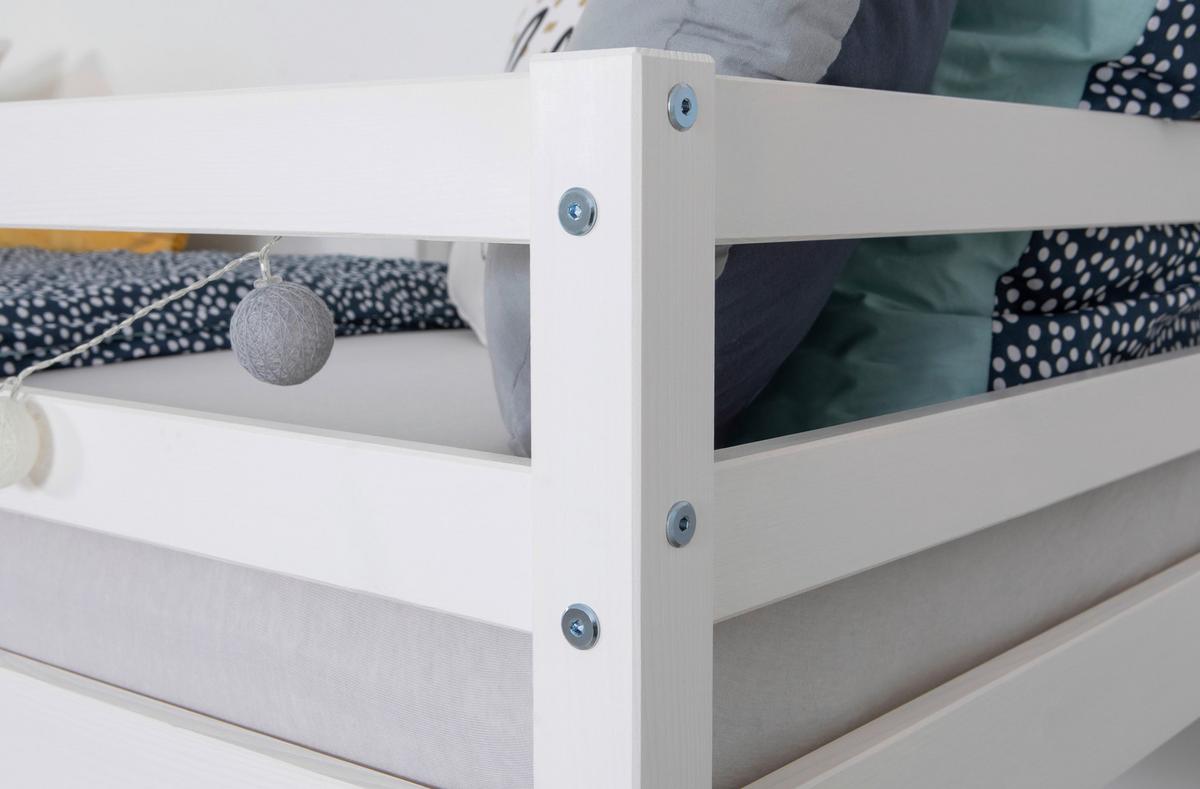 Etagenbett 970538 Rene - Weiß, MODERN, Holz (90/200cm) - MID.YOU