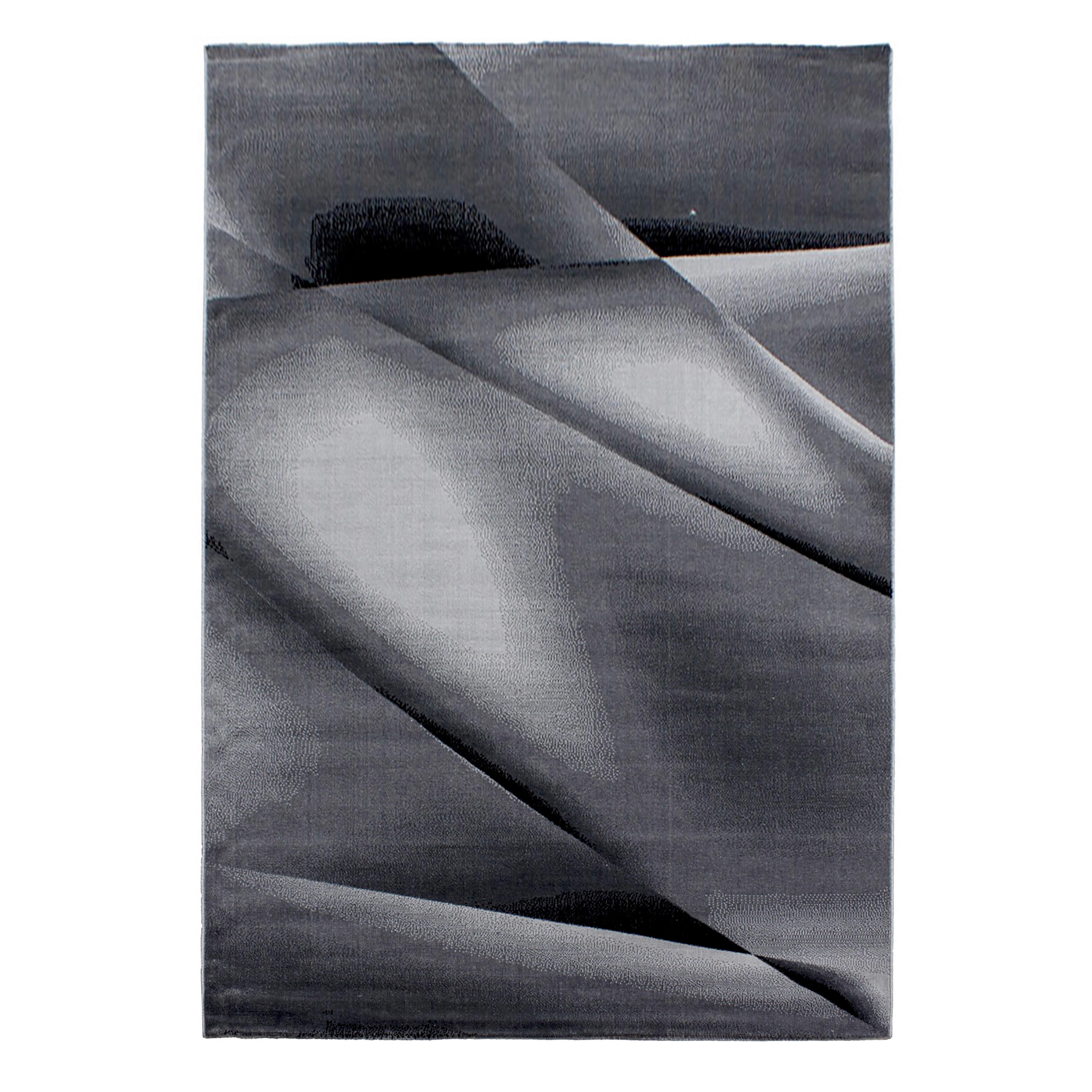 Flachwebteppich Miami - Schwarz, Design, Textil (240/340cm) - Novel