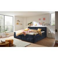 Boxspringbett Elkford 6 Mit Topper & Bettkasten 240x200 - Schwarz, MODERN, Holzwerkstoff/Textil (240/200cm) - MID.YOU