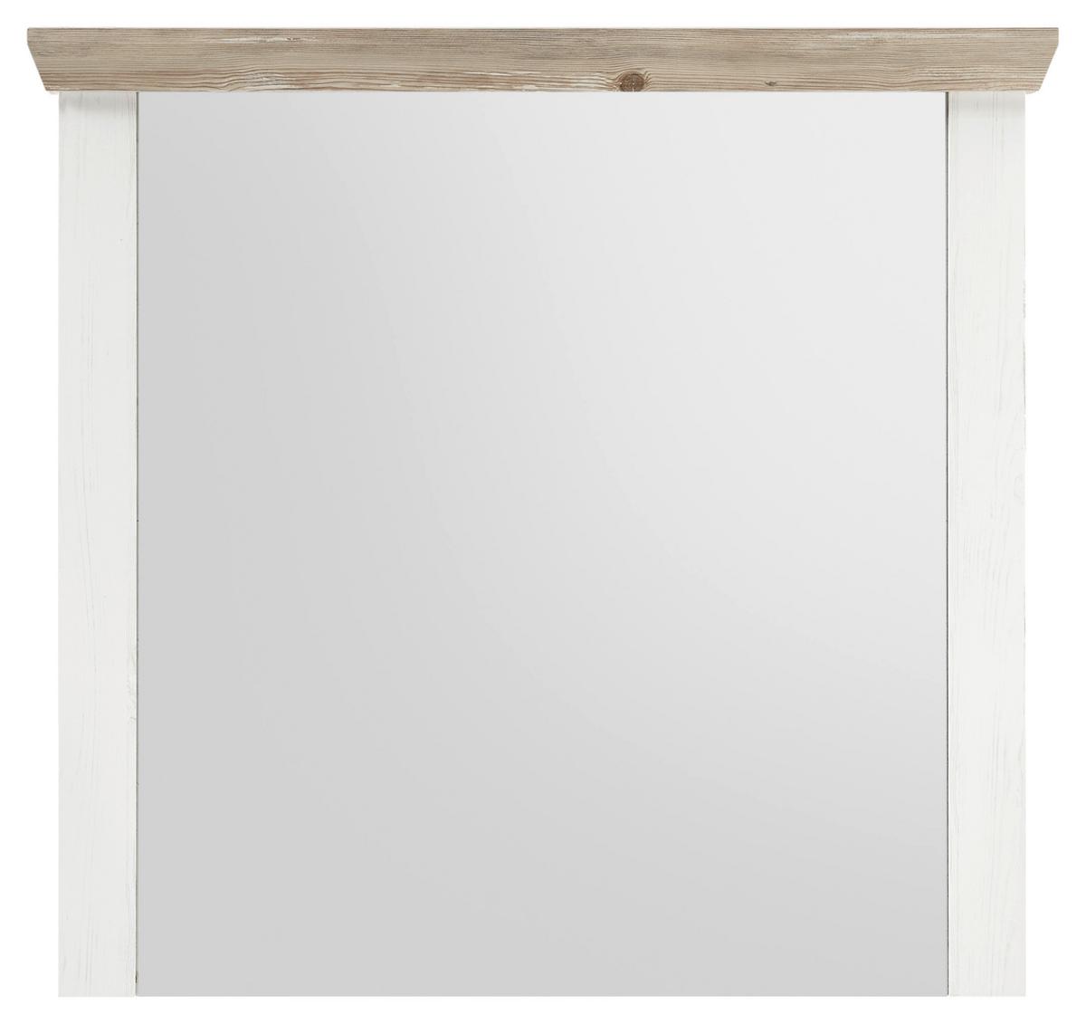 Wandspiegel Florenz Hellbraun/Pinienfarben B:107cm - Hellbraun/Pinienfarben, Design, Holzwerkstoff (107/110/8cm) - MID.YOU