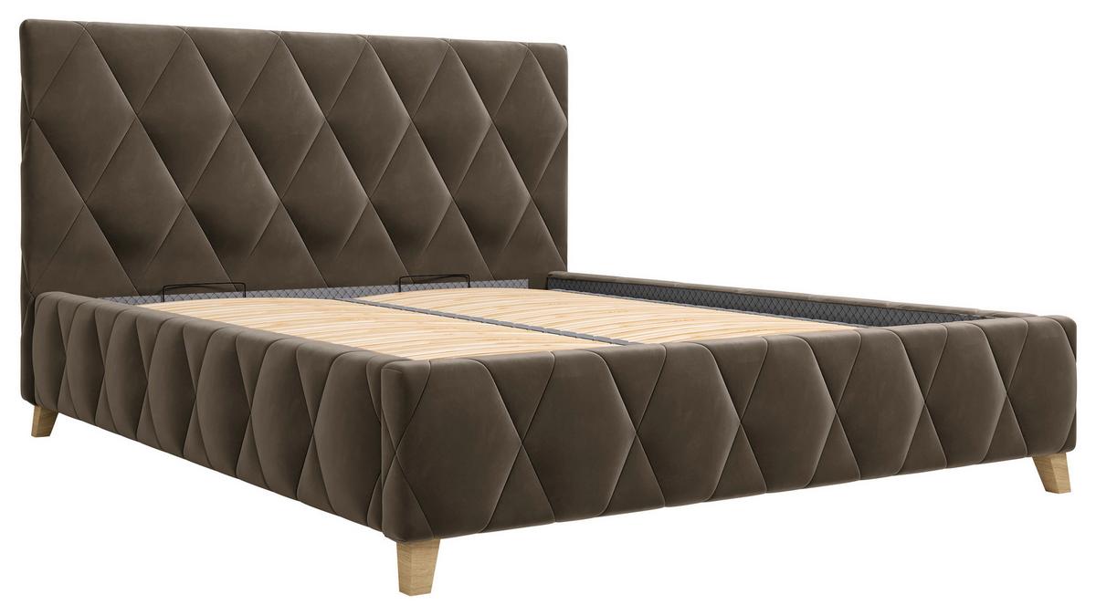 Polsterbett Trivio 180x200 Cm Schlammfarbe - Schlammfarben, MODERN, Holz/Holzwerkstoff (180/200cm) - MID.YOU