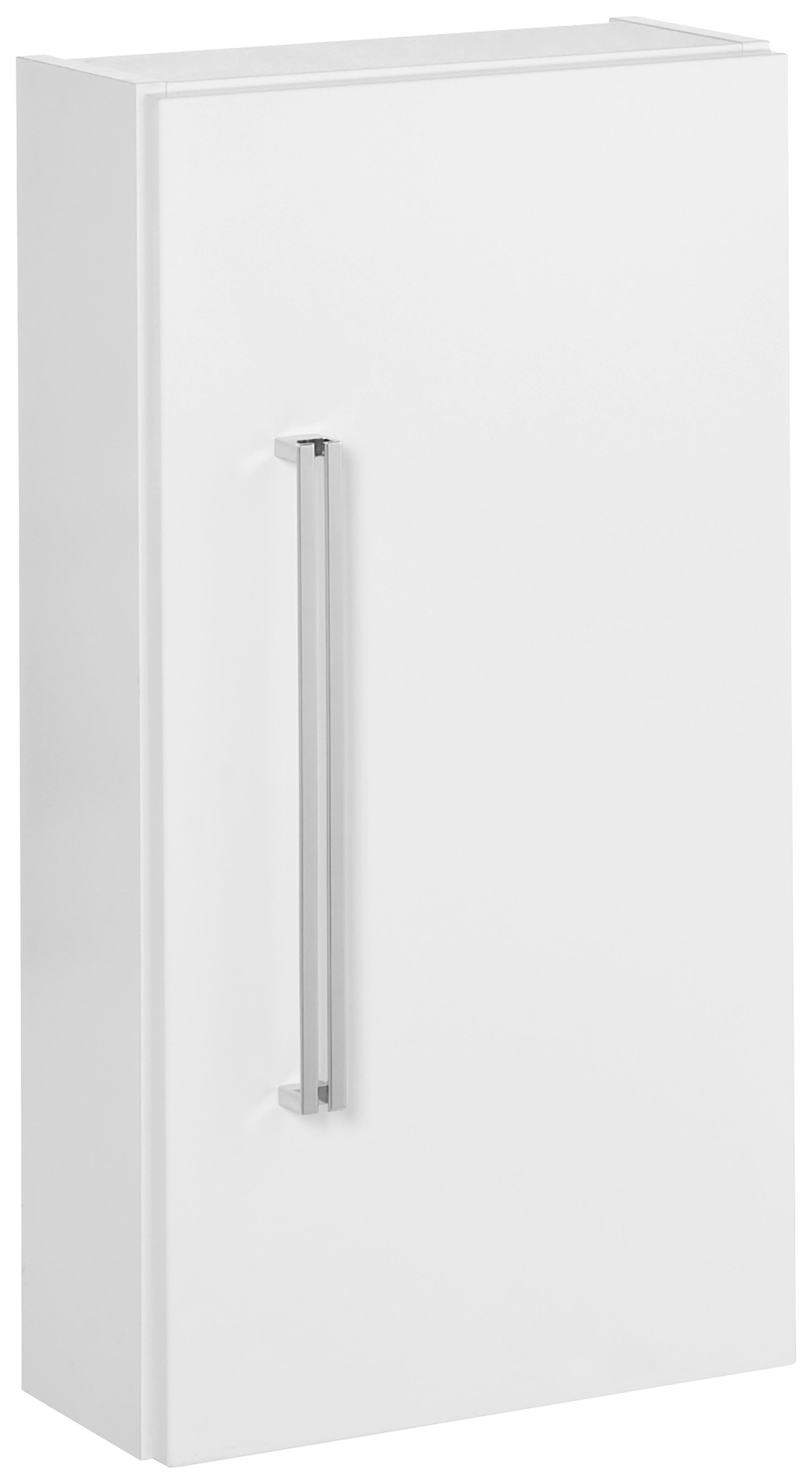 Hängeschrank Lugano B: 35 cm Weiß - Weiß, MODERN, Glas/Holzwerkstoff (35/68/16cm) - MID.YOU