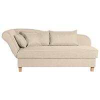 Récamiere Selma in Beige B: 190 cm - Beige/Buchefarben, Design, Textil (190/82/88cm) - Max Winzer