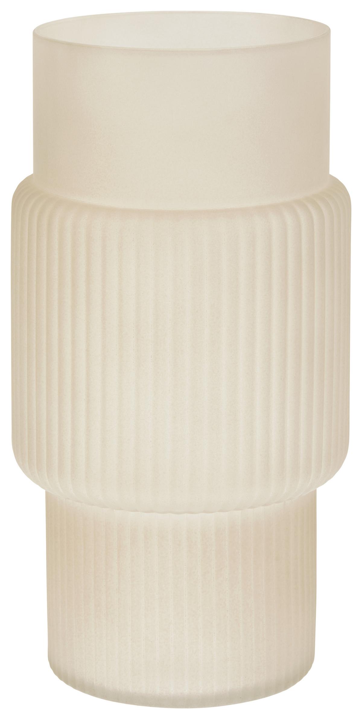 Váza Carver - bézs, Basics, Üveg (14,5/27,5cm) - Luca Bessoni
