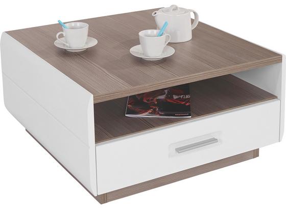 Dohányzóasztal Avensis - tölgy színű/fehér, modern (75/40/75cm) - LUCA BESSONI Dohányzóasztal Avensis - tölgy színű/fehér, modern (75/40/75cm) - LUCA BESSONI
