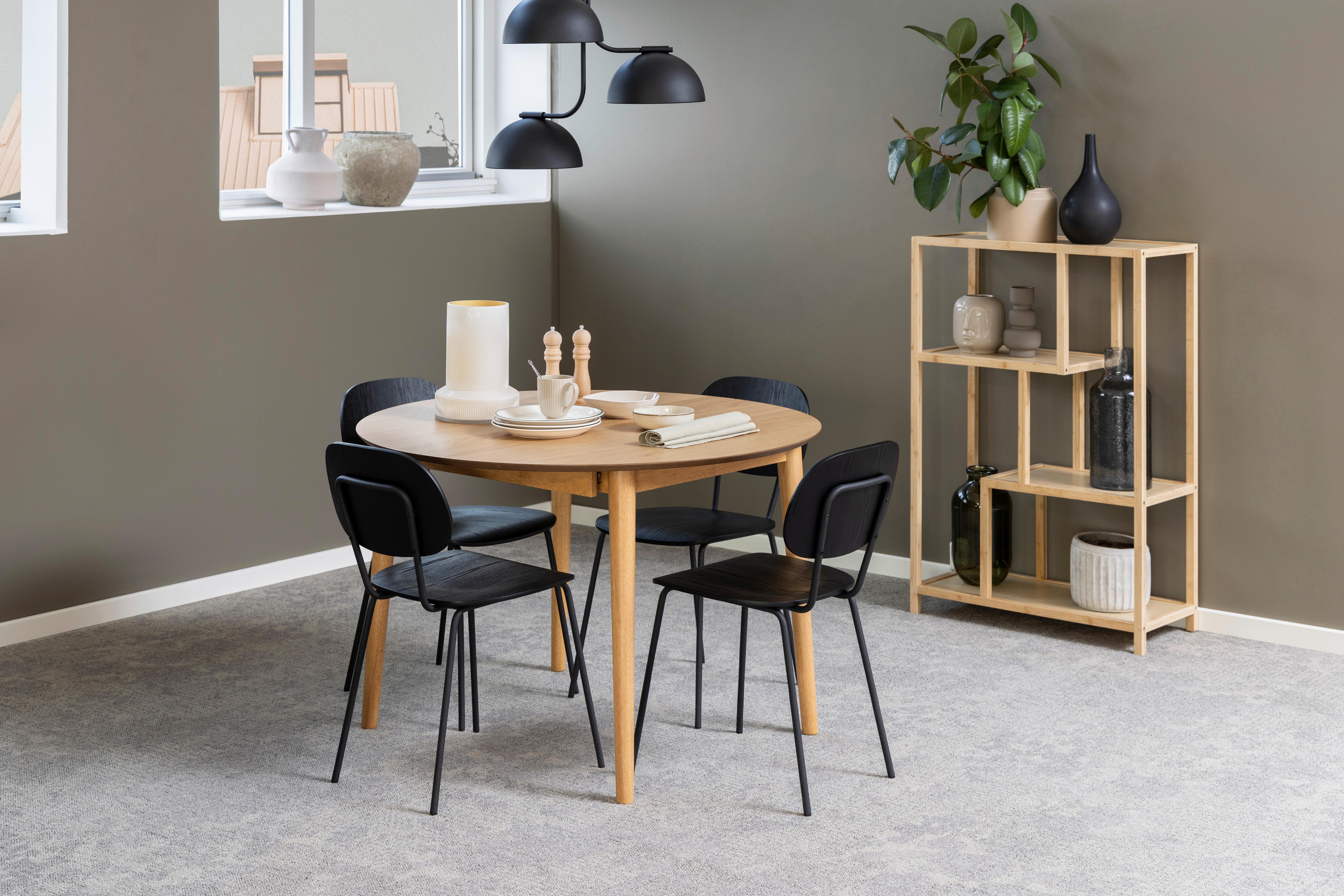 Esstisch Ausziehbar Rund Montreux 115x75cm Naturfarben - Naturfarben, MODERN, Holz/Holzwerkstoff (115-154/75/115cm) - MID.YOU