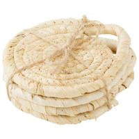 Sada podložek Nora, 4dílná - světle hnědá, Moderní, přírodní materiály (10/4cm)