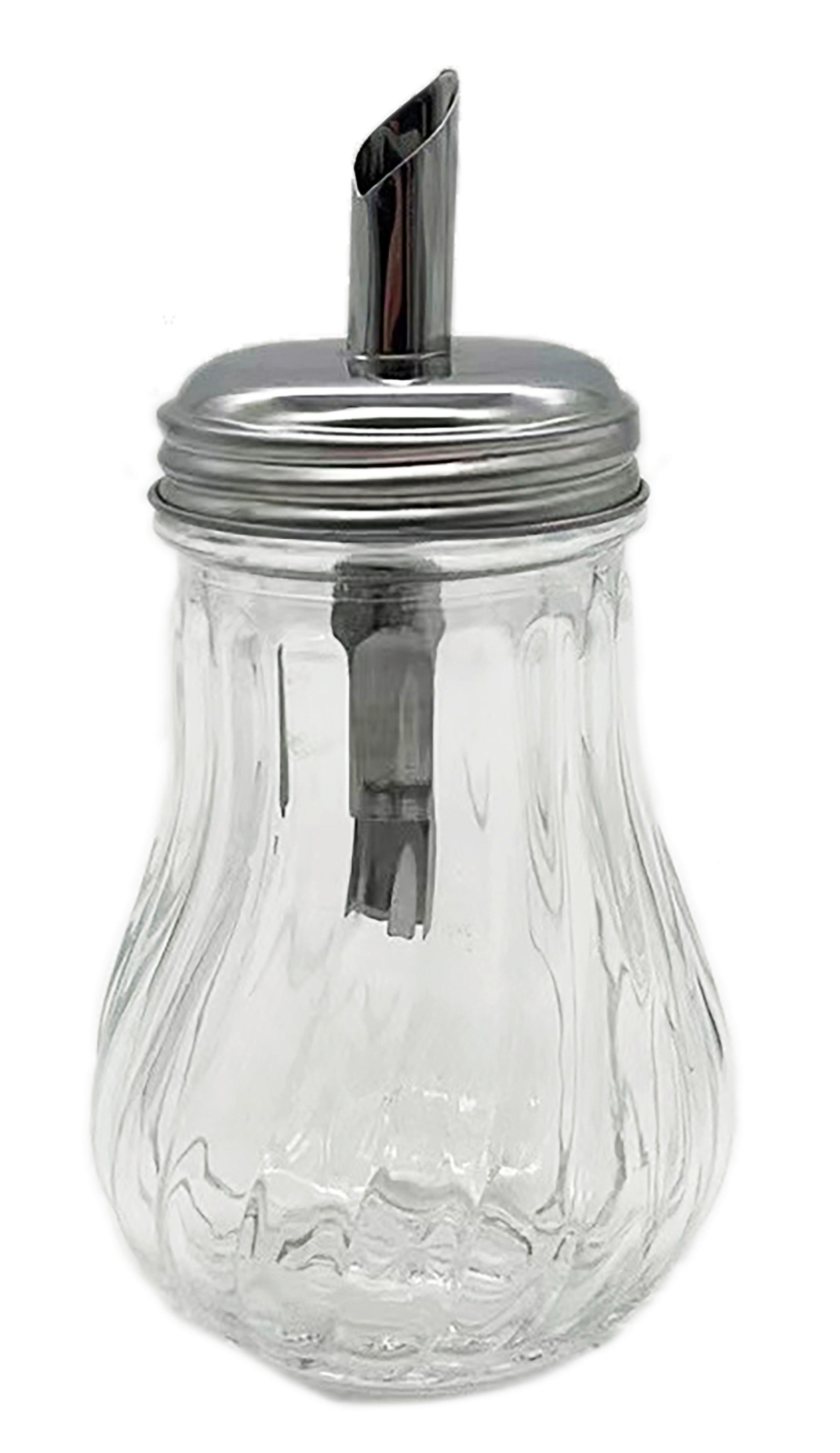 Cukřenka s dávkovačem SUGAR - 200 ML - barvy stříbra/čiré, Moderní, kov/sklo (7,2/14cm) - Mömax