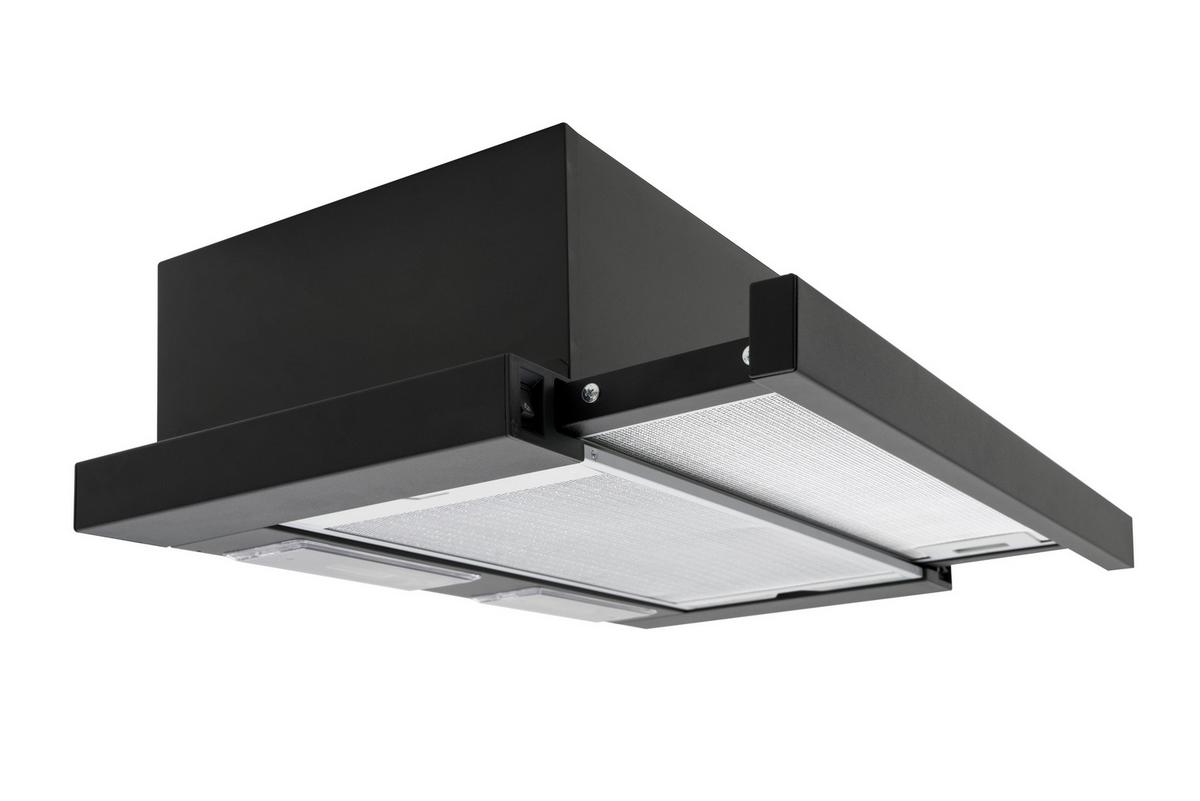 Dunstabzugshaube Fh 664 621 S - Schwarz, Design, Metall (59,9/17,3/30,3-42,1cm) - Amica