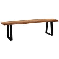 Sitzbank Wl7.289 - Schwarz/Akaziefarben, MODERN, Holz (120/45,5/40cm) - MID.YOU