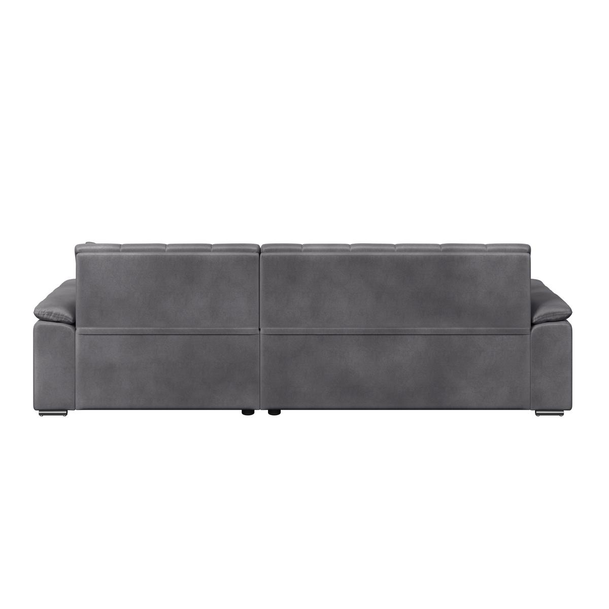 Ecksofa Bali grau, 257x167 cm - Grau, Trend, Textil (257/167cm) - Livetastic