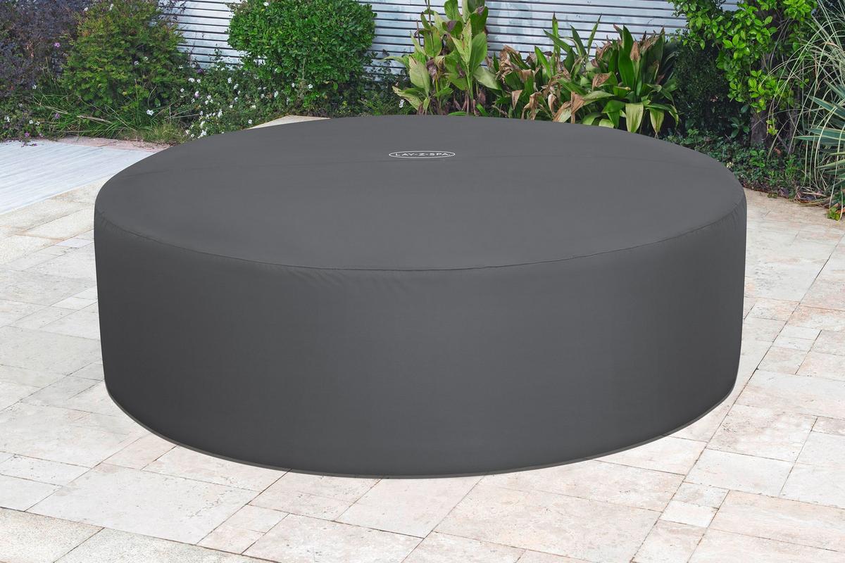 Whirlpoolabdeckung Leonie - Dunkelgrau, KONVENTIONELL, Kunststoff (236/71cm) - Bestway