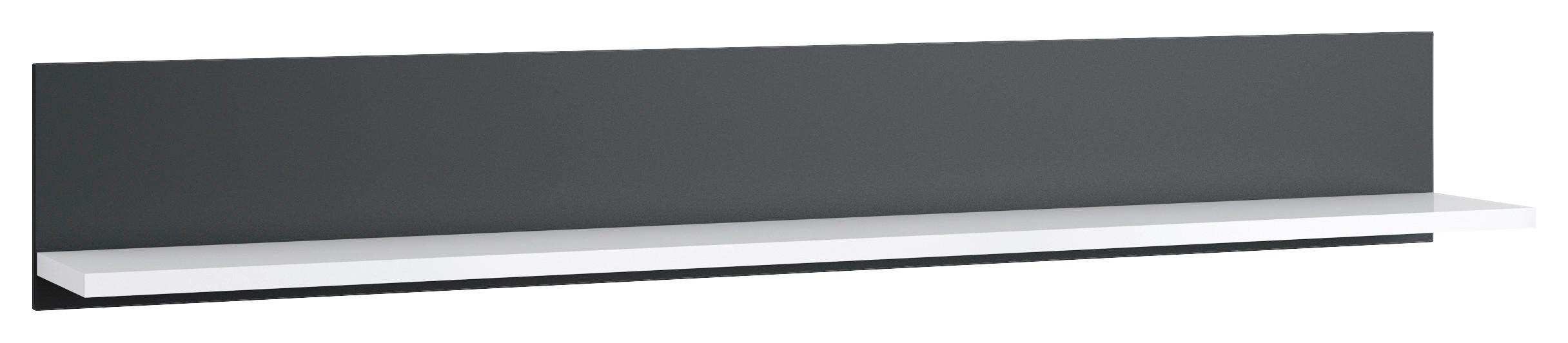Wandboard Campania Anthrazit, Weiß B: 160 Cm