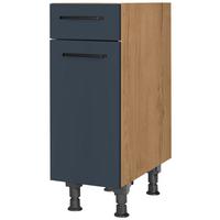 Schubkastenunterschrank Easytouch - Blau/Eichefarben, MODERN, Holzwerkstoff (30/87/56cm) - Nobilia