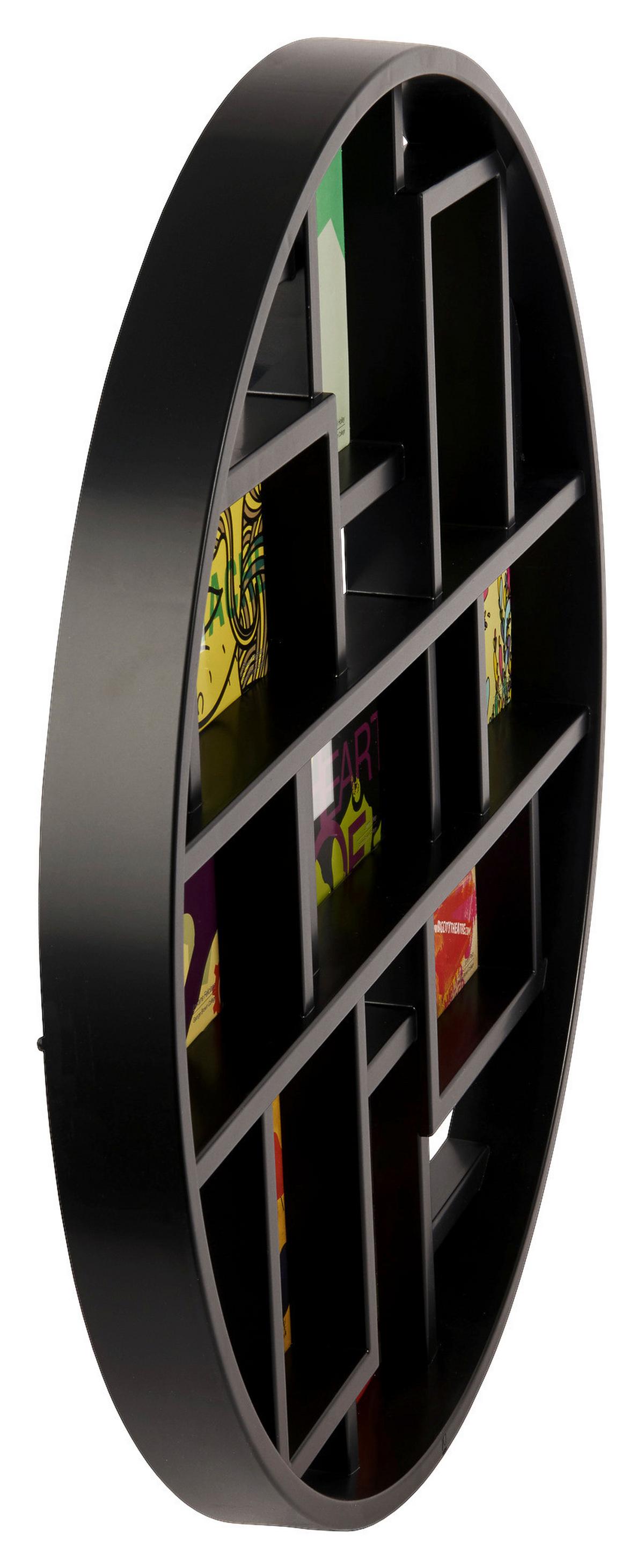 Collagen-Bilderrahmen Schwarz B: 55,6 cm - Schwarz, Design, Kunststoff (55,6/4,6/55,6cm) - Umbra