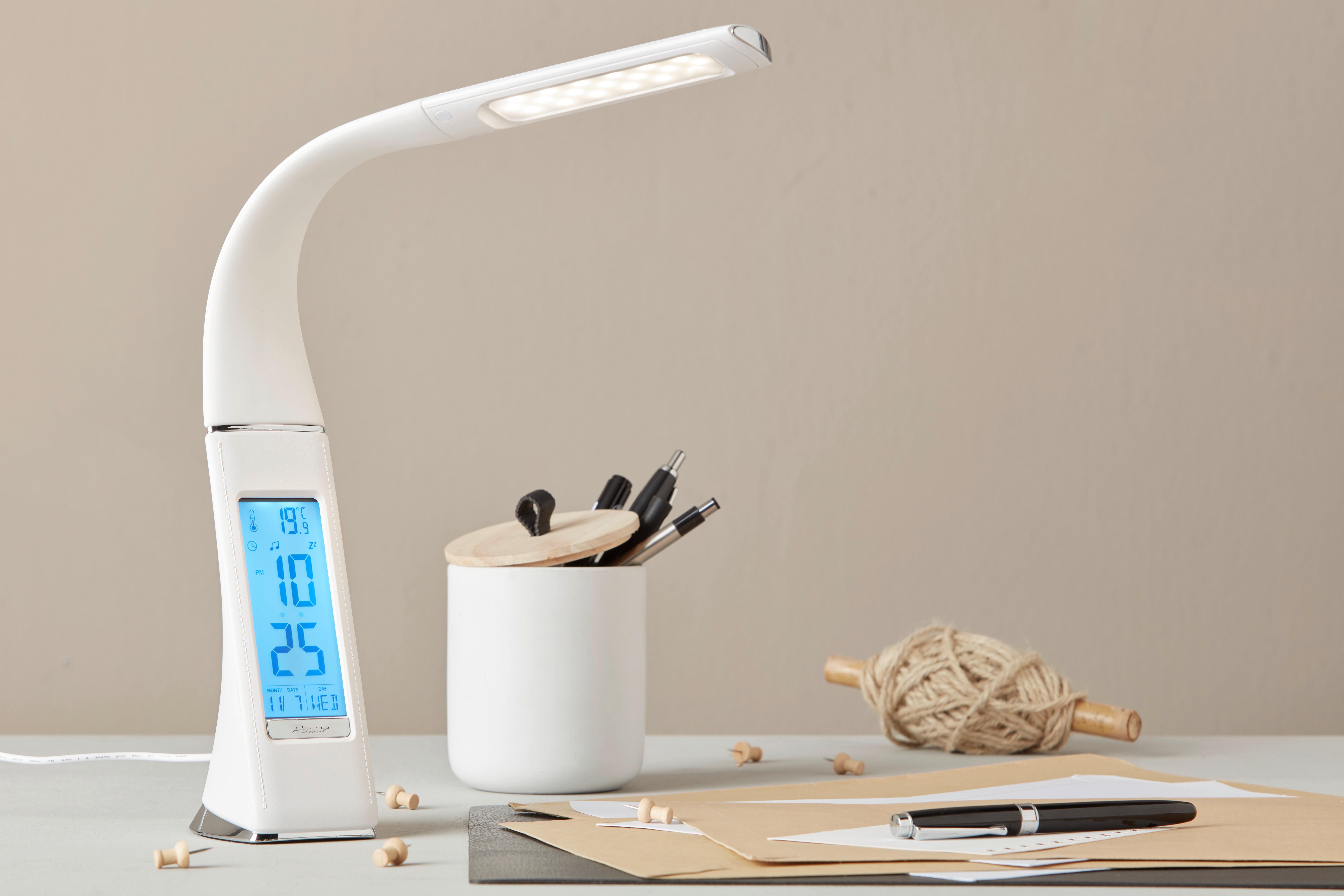 Led Lampa Na Písací Stôl Freddy V: 50cm, 5,5 Watt - biela, Štýlový, plast (50/9,5/6,5cm) - Modern Living