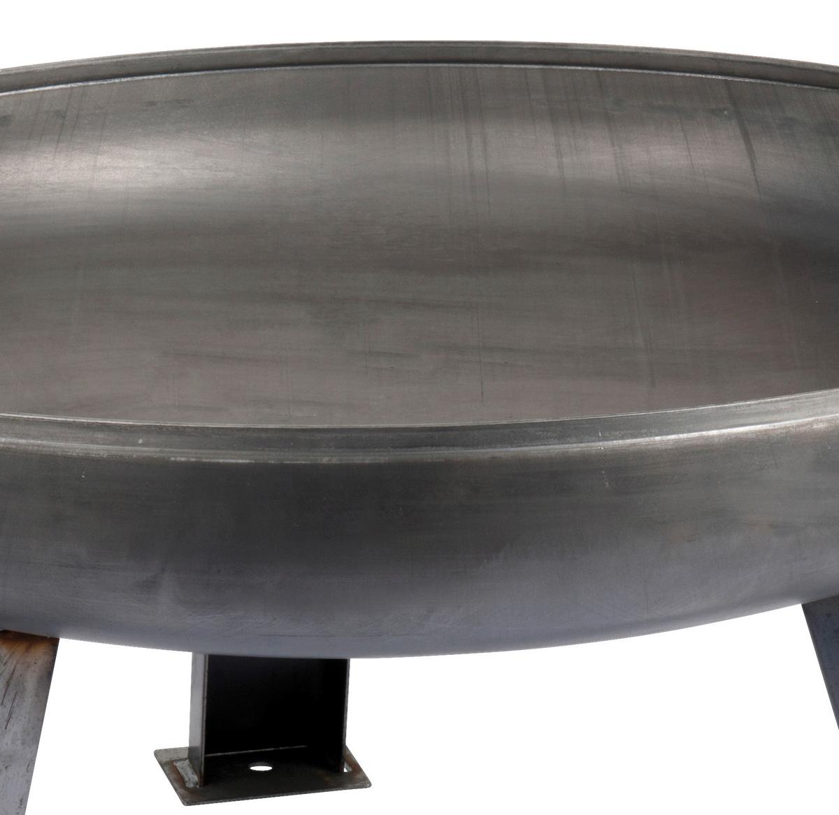 Feuerschale Ø 80 Cm Relax Mit Tragegriff - Silberfarben, MODERN, Metall (80/30cm) - Homezone