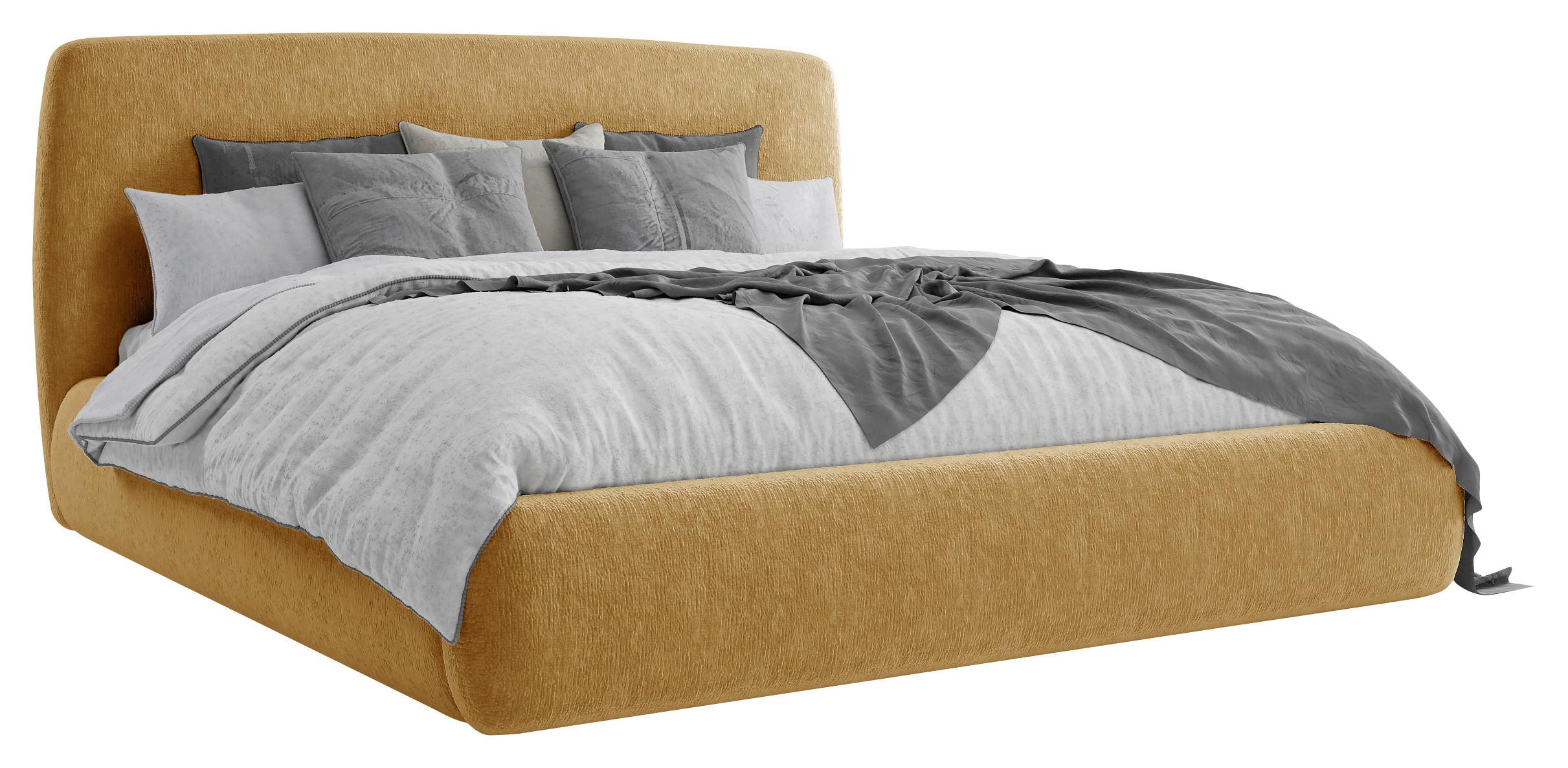 Polsterbett Diun 180x200 cm Gelb - Gelb, MODERN, Holz/Holzwerkstoff (180/200cm) - MID.YOU