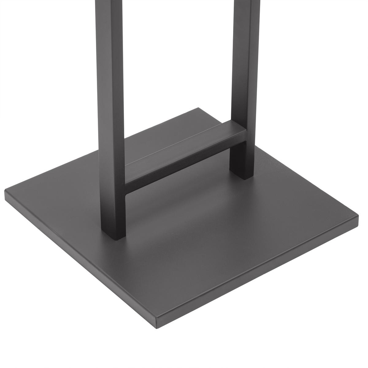 VEŠIAK NA ODEVY KAYA -SB- - prírodná farba/antracitová, Modern, kov/kompozitné drevo (40/177/40cm) - Mömax
