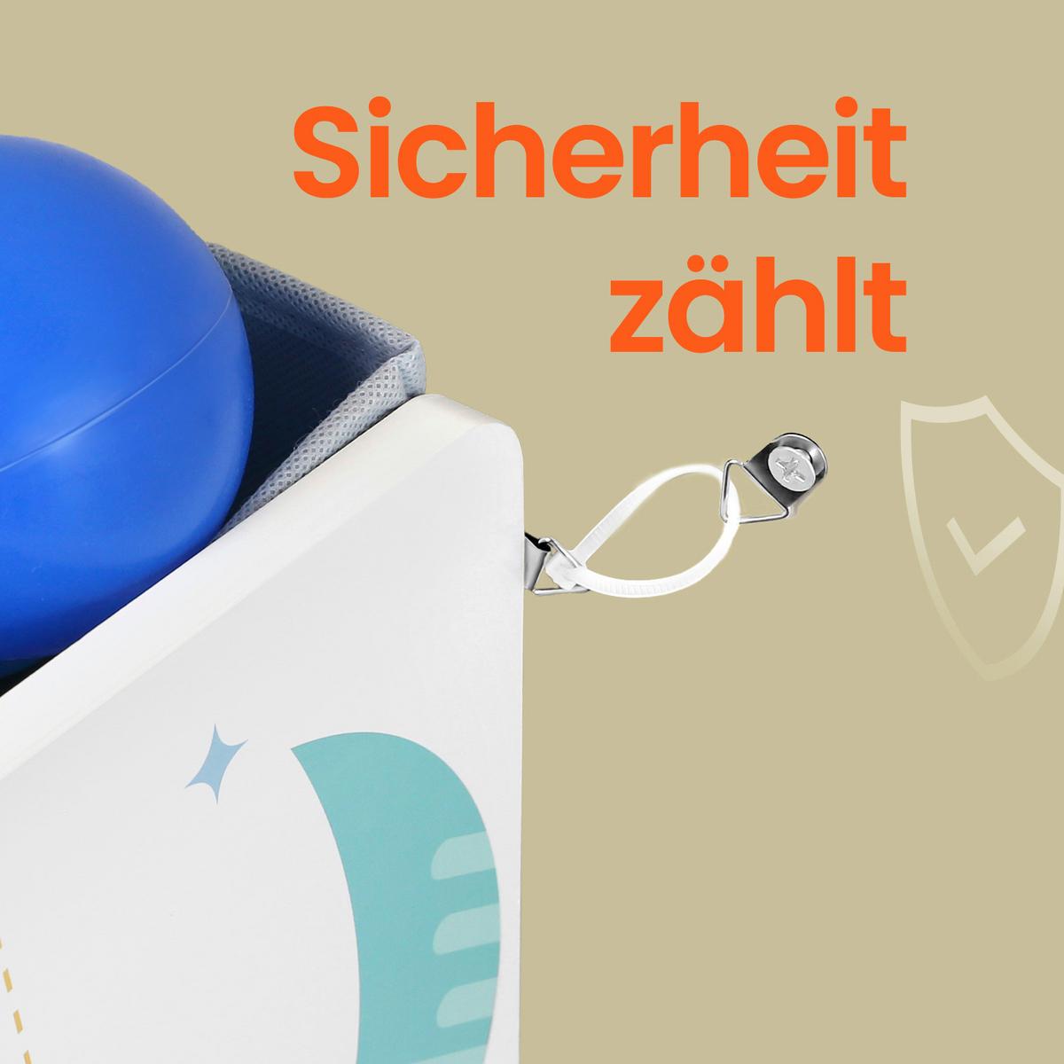 Kinderregal Weiß B: 62,50 cm - Weiß, Basics, Holzwerkstoff/Textil (62,5/60/29,5cm)