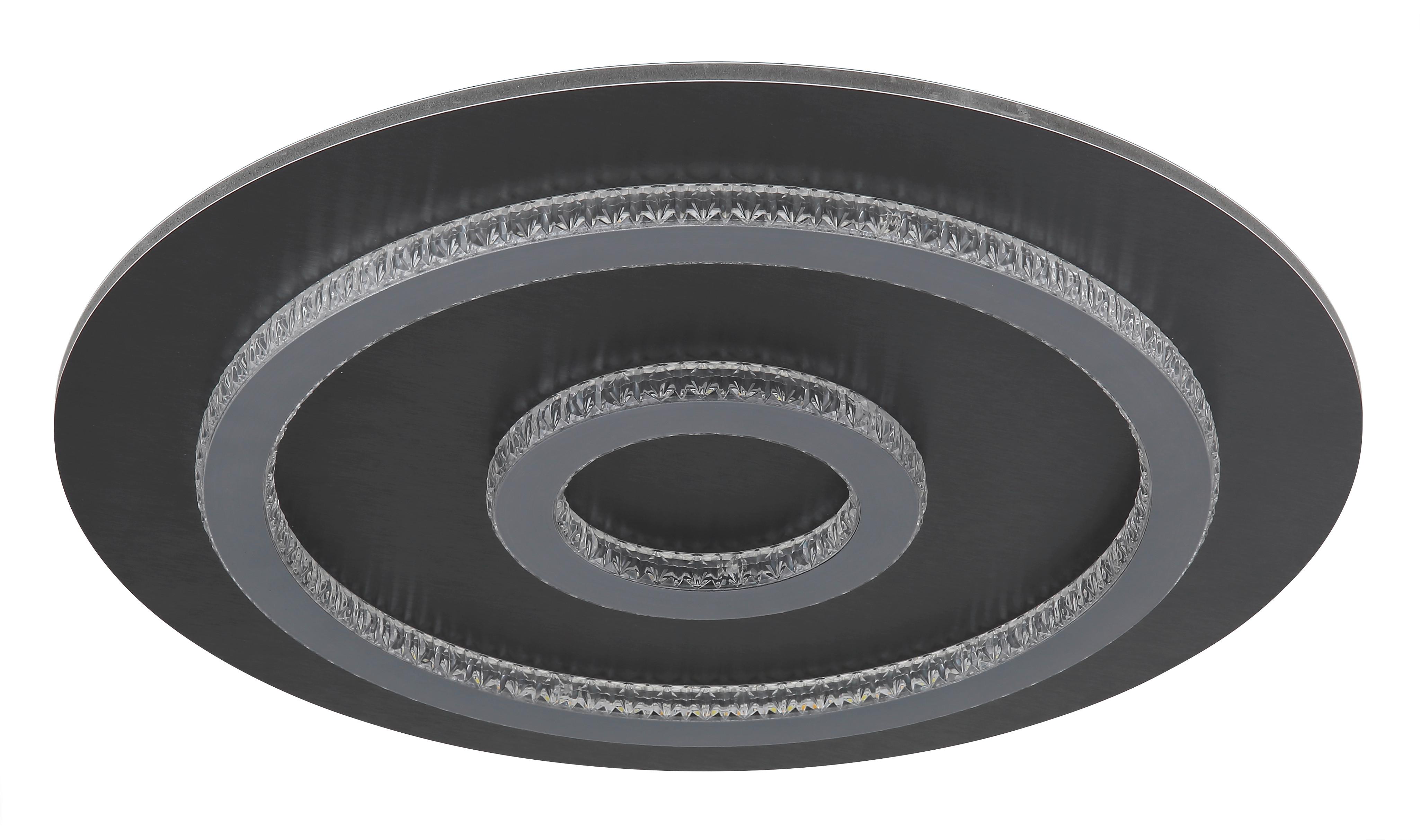 Led Mennyezeti Lámpa 48042-40a  Jayden - világosszürke/fekete, Design, műanyag/fém (45/5,5cm) - Globo