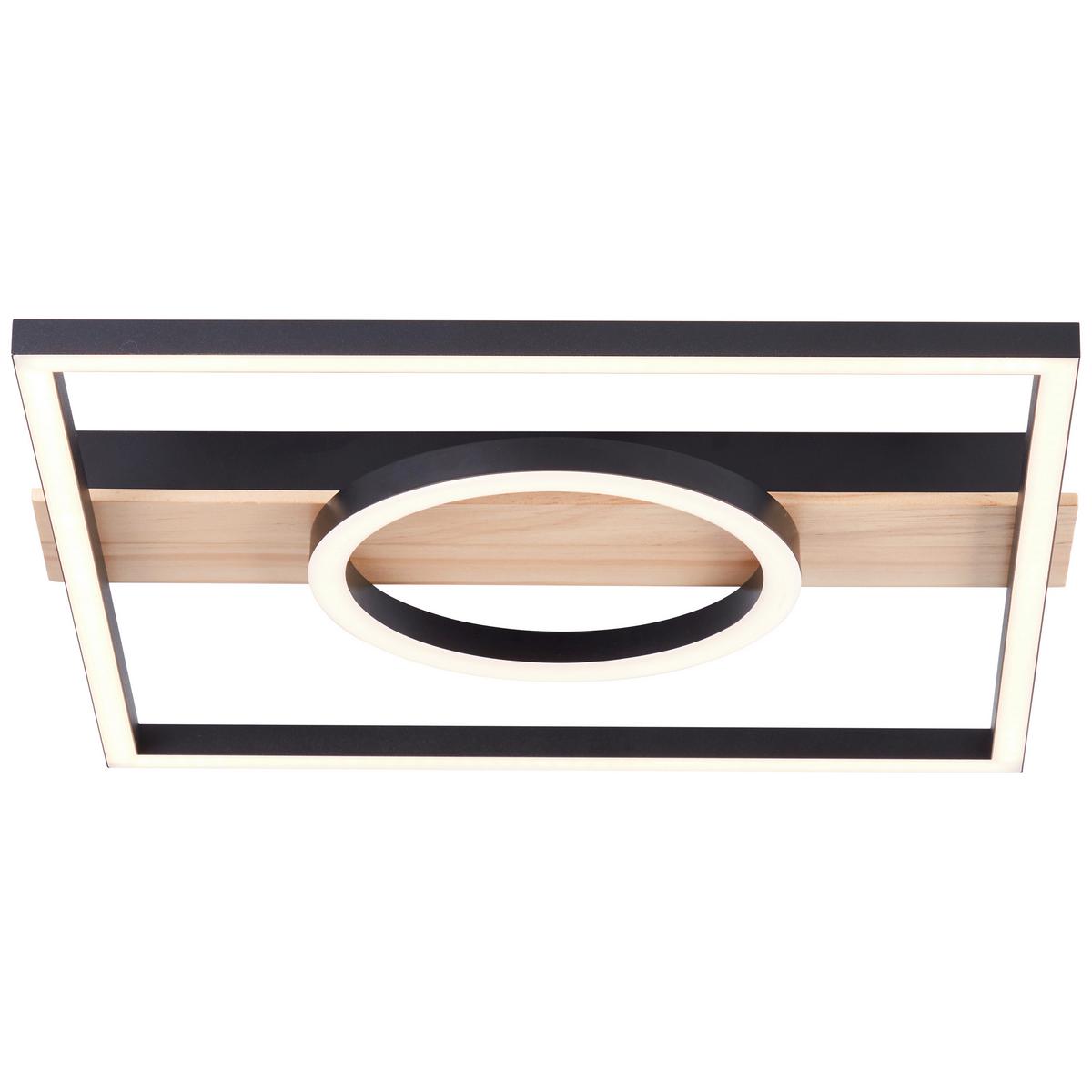 Led-paneel G99929a76 Maureen - Schwarz/Braun, Design, Holz/Kunststoff (5/42/40cm) - Brilliant