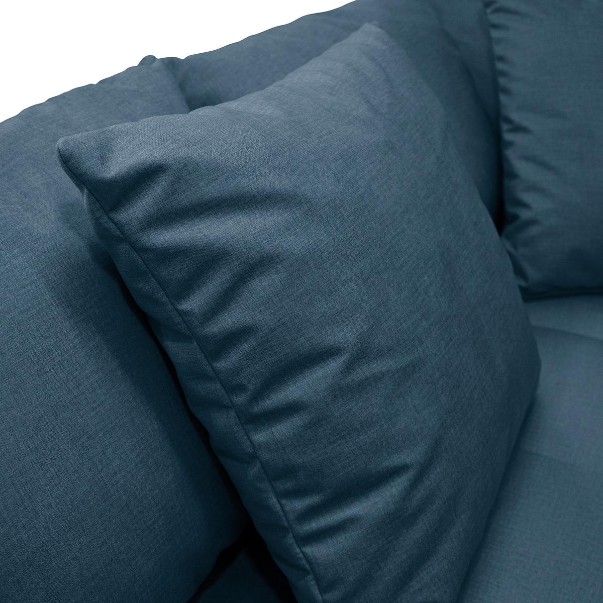 Ecksofa Pruno Dunkelblau S: 174x247 Cm - Schwarz/Dunkelblau, Design, Textil (174/247cm) - MID.YOU