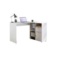 Schreibtischkombination Leni Weiß L: 110cm - Weiß, MODERN, Holzwerkstoff (110/85/74cm) - MID.YOU