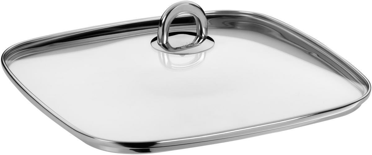 Silit Schmorpfanne D/H: 29/10 cm Edelstahl mit Deckel - Edelstahlfarben, KONVENTIONELL, Glas/Metall (29/10/29cm) - Silit