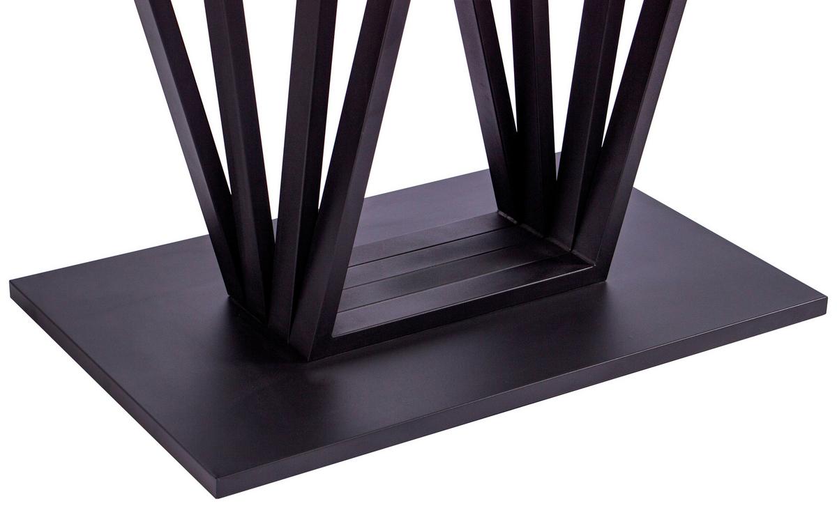Esstisch Brad Eiche Artisan B: 160 cm - Schwarz/Eiche Artisan, KONVENTIONELL, Holzwerkstoff/Metall (160/75/90cm) - MID.YOU