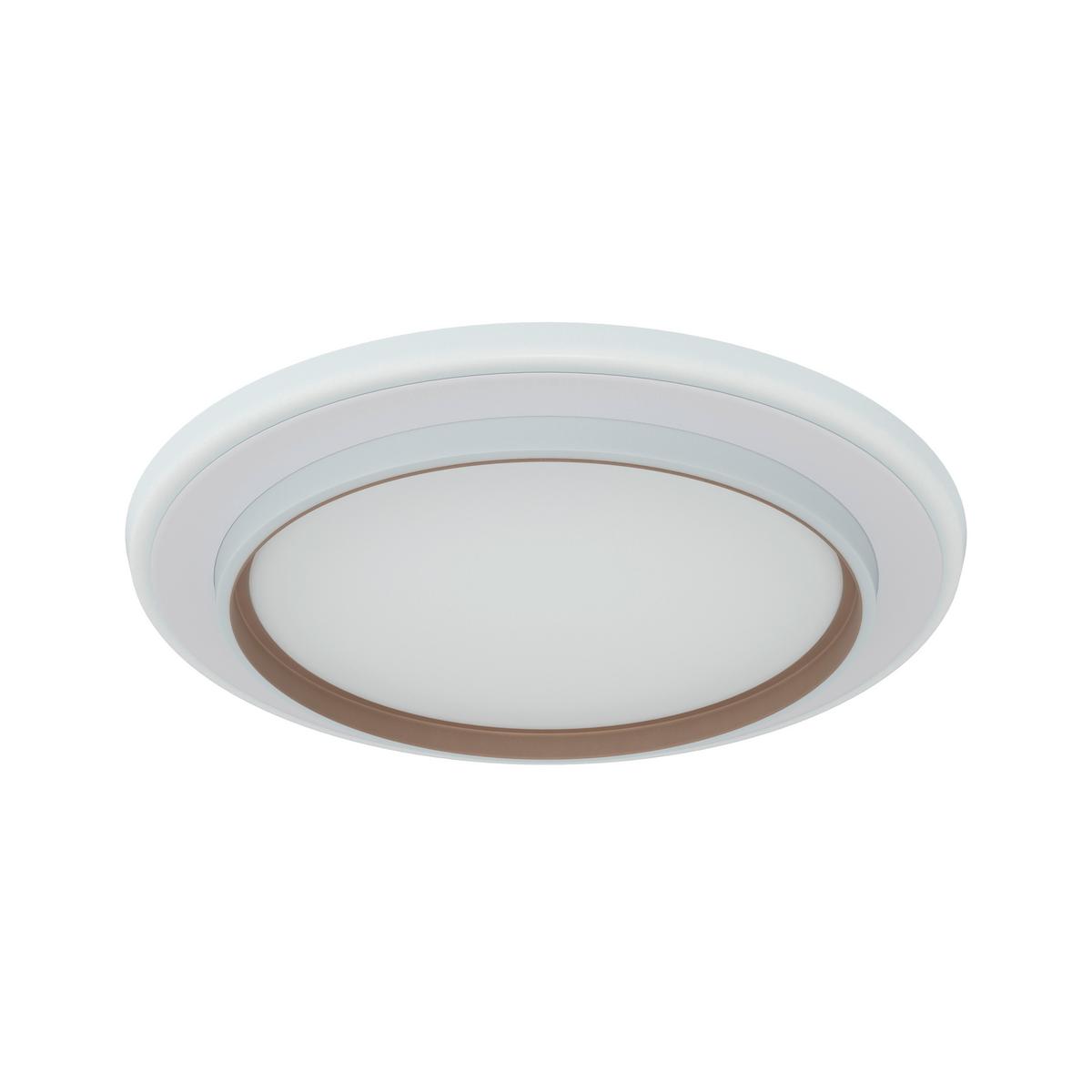 LED-Deckenleuchte CLARA - Champagner/Weiß, Basics, Kunststoff/Metall (46/5,5cm) - Luca Bessoni
