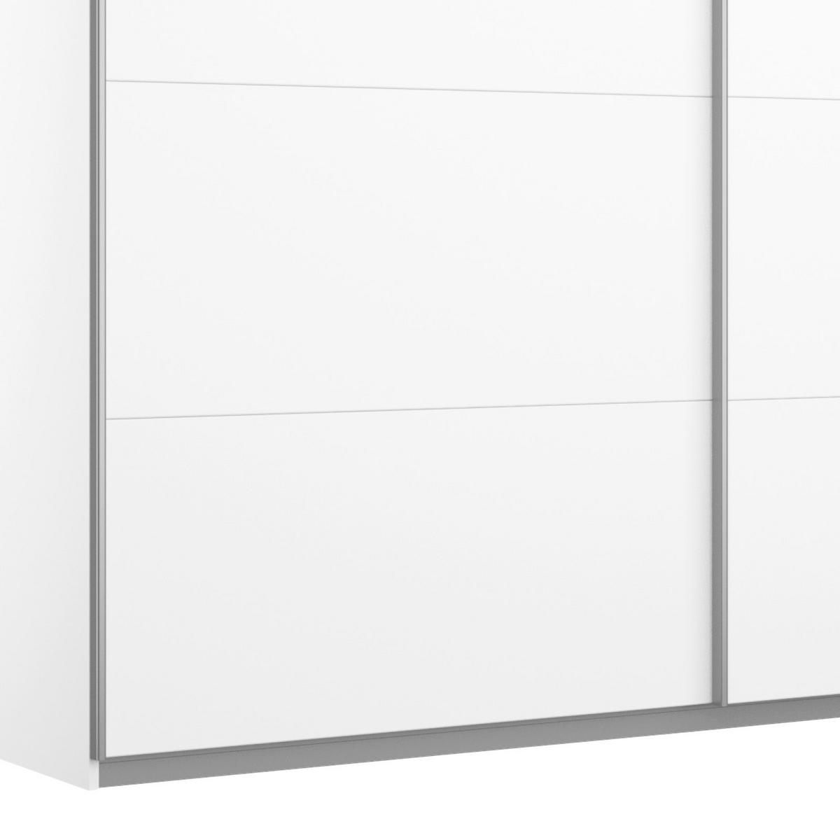 Schwebetürenschrank 271cm Belluno, Weiß Dekor - Weiß, MODERN, Holzwerkstoff (271/230/62cm) - Rauch Möbel